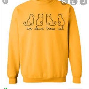 Adorable French Cat Sweatshirt